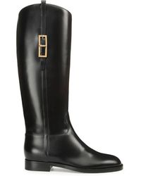 Sergio Rossi - Glossy Leather Ankle Boots For - Lyst