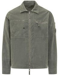 C.P. Company - Corduroy Jacket With Zipper - Lyst