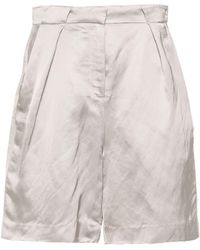 Calvin Klein - Satin Tailored Shorts - Lyst