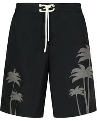 Palm Angels - Palms' Polyester Swimsuit - Lyst
