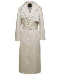 Theory - Double- Breasted Trench Coat - Lyst