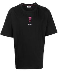 Gcds - Wirdo Win Logo-print Cotton T-shirt - Lyst