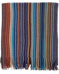 Missoni - Scarf With Zigzag Motif And Fringed Hem - Lyst