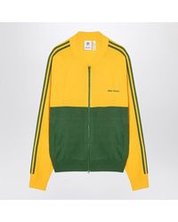 adidas Originals - Adidas By Wales Bonner Yellow/green Zip Sweatshirt - Lyst