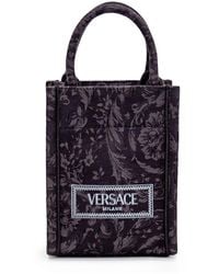 Versace - Mini Athena Baroque Tote Bag - Lyst