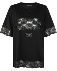 Dolce & Gabbana - Cotton Blend T-Shirt - Lyst