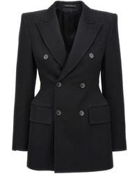 Balenciaga - Wool Double-Breasted Jacket - Lyst