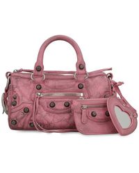 Balenciaga - Le Cagole Mini Duffle Leather Bag - Lyst