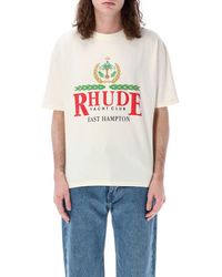Rhude - East Hampton Crest T-Shirt - Lyst