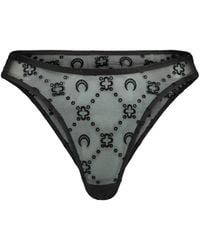 Marine Serre - Recycled Mesh Flock Panties - Lyst
