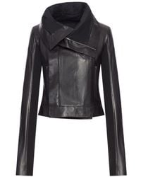 Rick Owens - Leather Biker Jacket - Lyst