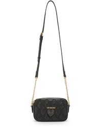 Love Moschino - Synthetic Leather Quilted Shoulder Bag - Lyst