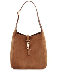 Saint Laurent - Le 5 À 7 Piccola Suede Handbag - Lyst