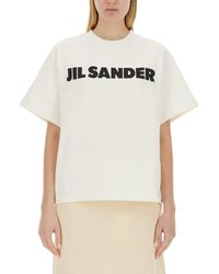 Jil Sander - T-Shirt Con Logo - Lyst