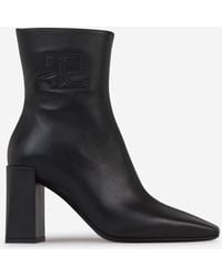 Courreges - Heritage Leather Ankle Boots - Lyst