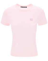 Acne Studios - Crew-Neck T-Shirt With Logo Patch - Lyst