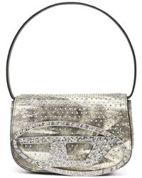 DIESEL - Iconic 1Dr Shoulder Bag With Decorative Crystals - Lyst