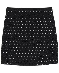 GIUSEPPE DI MORABITO - Rhinestone Knitted Mini Skirt - Lyst