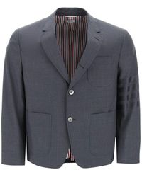 Thom Browne - 4 Bar Jacket In Light Wool - Lyst