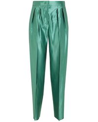 Giorgio Armani - Polished Double Pences Pants Clothing - Lyst