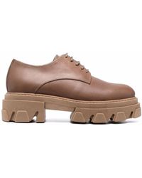 P.A.R.O.S.H. Chunky-sole Lace-up Shoes - Brown
