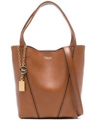 Chloé - Spin Small Leather Tote Bag - Lyst