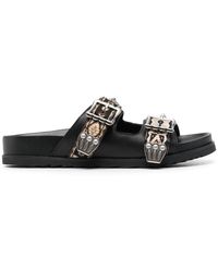 ulysse textile & leather slides