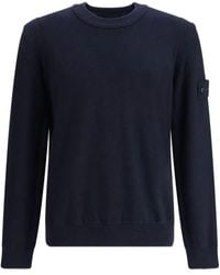 Stone Island - Loose Fit Crewneck Jumper Cotton Cashmere Ghost Piece Pack - Lyst