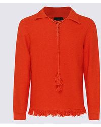 Alanui Orange Cotton Sweater