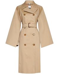 Burberry - Trench Coat With Cape Lined Sleeves - Lyst