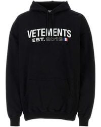 Vetements 'Patched Logo' Hoodie in Black for Men | Lyst Vetements 'Patched Logo' Hoodie in Black for Men | Lyst