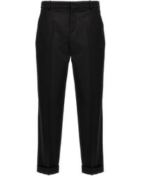 Balmain - Wool Tailored Trousers Pants - Lyst