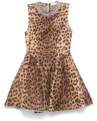 Zimmermann - Short Dress With Lace Inserts - Lyst