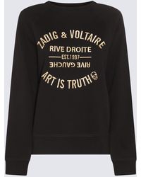 Zadig & Voltaire - Noir Cotton Sweatshirt - Lyst