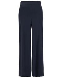 P.A.R.O.S.H. - Wide-Leg Pants With High Waist And Flowing Silhouette - Lyst