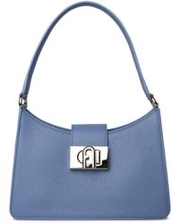 Furla - ' 1927' Light Blue Leather Bag - Lyst