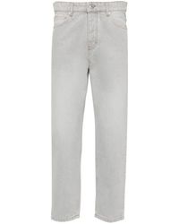 Ami Paris - Cropped Tapered Jeans - Lyst