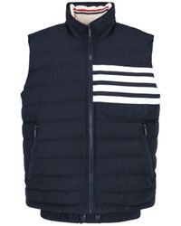 Thom Browne - Padded-Bar Vest Down Jacket - Lyst
