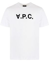A.P.C. - Standard Grand Vpc Cotton T-Shirt - Lyst