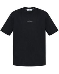 Stone Island - Archive Logo Cotton T-Shirt - Lyst