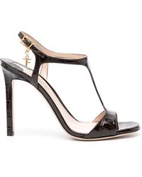Tom Ford - Angelina Leather Sandals 105Mm - Lyst