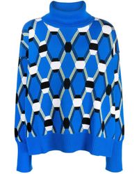 Random Identities - Roll Neck Jacquard Sweater Clothing - Lyst
