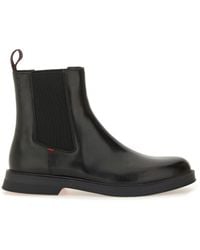 BOSS - Leather Chelsea Boot - Lyst