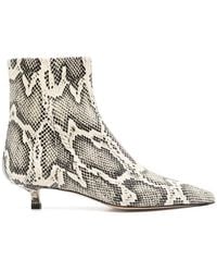 Aeyde - Sofie Snake Print Calf Leather Shoes - Lyst