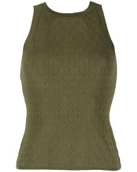 MSGM - Open-knit Vest Top - Lyst