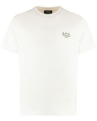 A.P.C. - Raymond Cotton Crew-neck T-shirt - Lyst