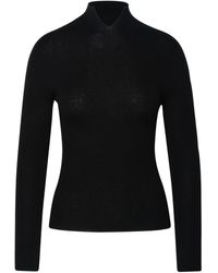 A.P.C. - Black Cashmere Blend Sweater - Lyst