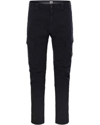 C.P. Company - Frosted Stretch Cotton Cargo Trousers - Lyst