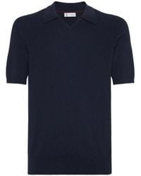 Brunello Cucinelli - Cotton Polo Sweater - Lyst