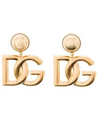 Dolce & Gabbana - Dg Logo Earrings - Lyst